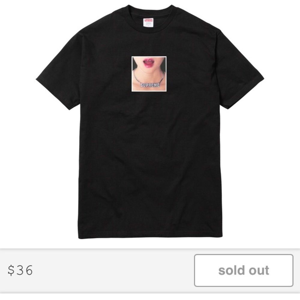 (SOLD) Supreme necklace tee